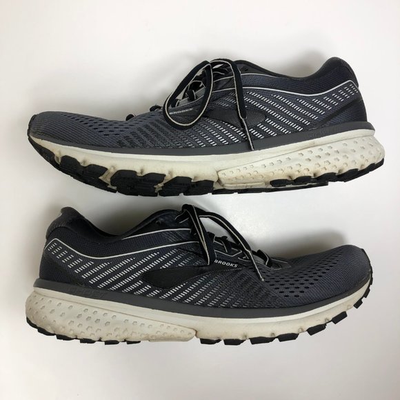 Brooks Ghost 12 Men's Size US 8.5 (D) Running Shoes Sneakers Black/Pearl/Oyster - Picture 2 of 8